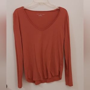 Ann Taylor V Neck Cotton Modal Tee